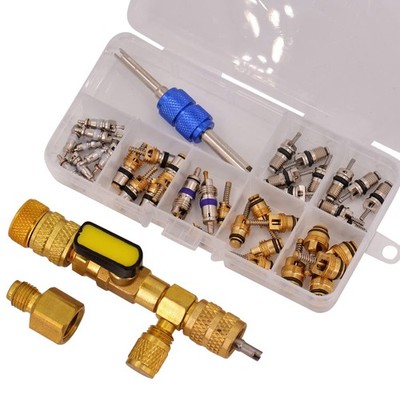 Mobling AC Repair Kit | Valve Core Full Kit, Pro A/C Tool & 