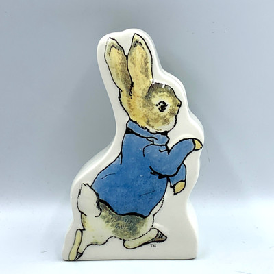 Beatrix Potter Peter Rabbit Keramik Spardose 7'' hoch - sehr guter Zustand +