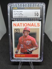 Juan Soto 2021 Topps Update -70 Years Of Topps #70YT-14 CSG 10 Nationals Mets