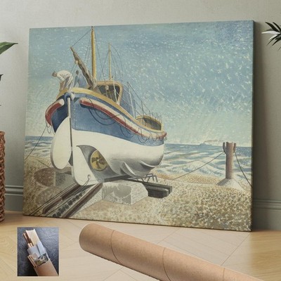England Lifeboat Eric Ravilious Seascape CANVAS WALL ART 30x24 in | eBay