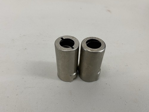 Lot (2) Vintage Vacuum Tube Shield 9 Pin Cinch Elco J Slot 12AX7 12AU7 Radio Amp