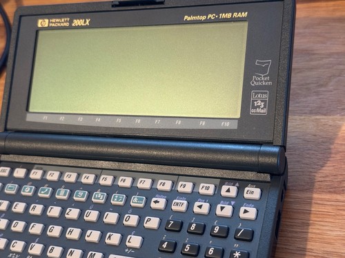 Hewlett Packard 200LX, Palmtop PC. MS-DOS, 1MB RAM, 3x SRAM Karten, Anleitungen. - Photo 11/14