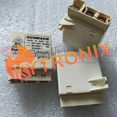 Schrack 041931030100 Automotive Relay 16A 250VAC 220-240VAC 50/60Hz 1PCS NEW