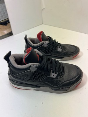 Nike Air Jordan 4 Bred Reimagined Size PS 3Y Shoe Black Cement