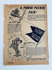 Vintage Print Ad 1954 Allyn Sales Company Skyfury Engines Hobby Full Page 11x8