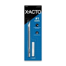 X-Acto 1 Precision Knife w/Safety Cap Silver Aluminum Office Warehouse