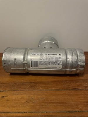 NEW  Pelletvent 3PVL-T   Multi-Fuel 3in. Diam Tee with Clean Out
