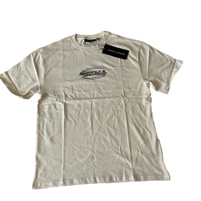 Supply And Demand Mirage T Shirt Mens Size M Cream Multicolor Short Sleeve Crew
