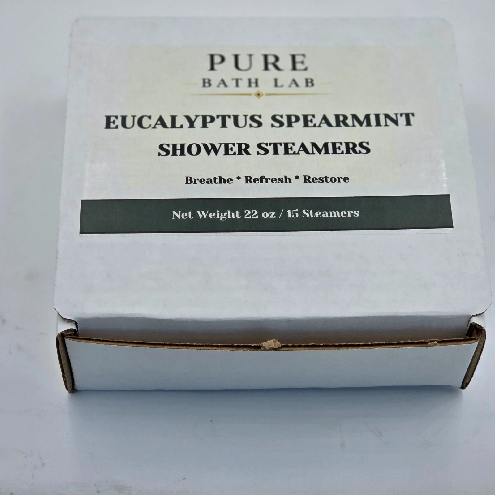 Pure Bath Lab Shower Steamers 15 Pack Eucalyptus Spearmint Aromatherapy