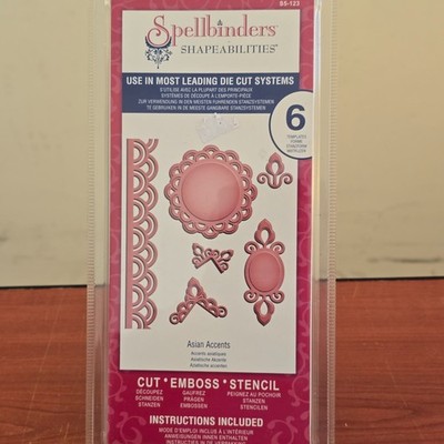 Spellbinders Shapeabilities asiatische Akzente 6 Metall Handwerk Stanzformen. S5-123