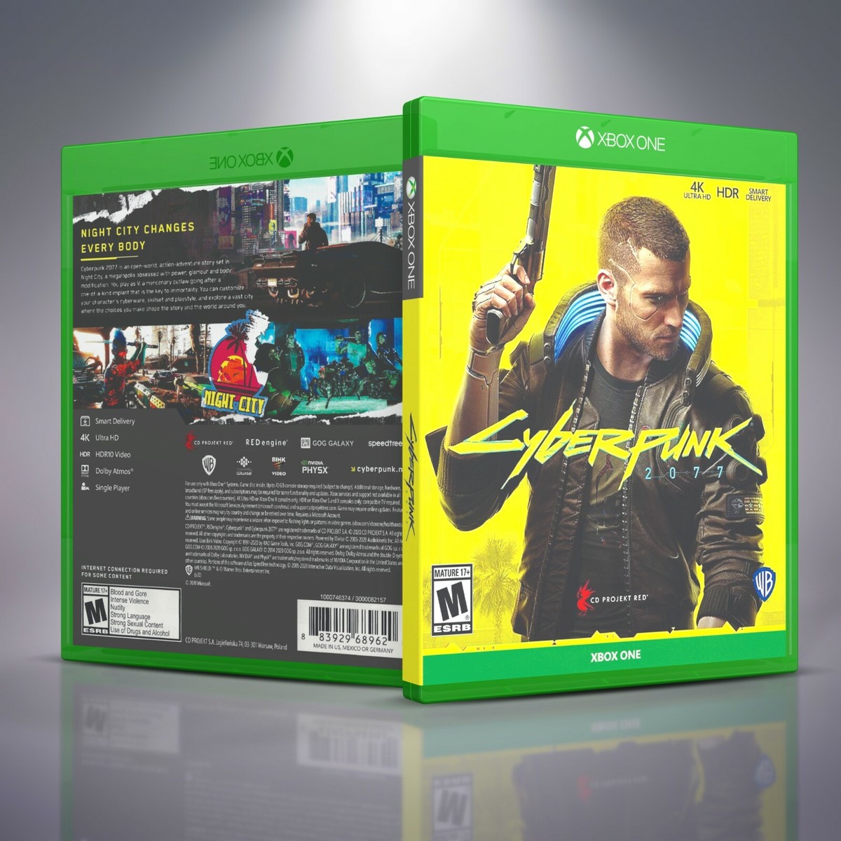 Cyberpunk 2077 - Replacement Xbox One Cover and Case. NO GAME