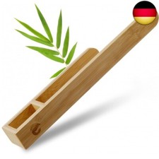 1x Handtuchhalter Holz ohne Bohren Handtuchstange Badetuchhalter Bambus Natur