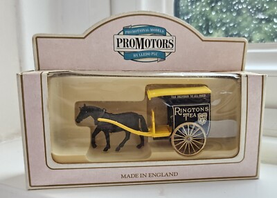 Lledo Days Gone Promotional Ringtons Tea Horse Drawn 2 Wheel Delivery Van Boxed