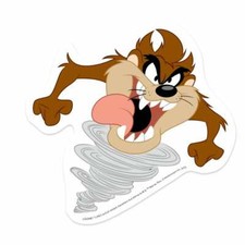 Looney Tunes Taz Tasmanian Devil Vinyl Sticker 3.25X3.5"
