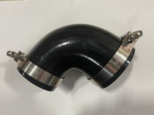 Silicone Hose 3 To 3.5 90 Reducer 76-89mm Coupler Bk Clamps