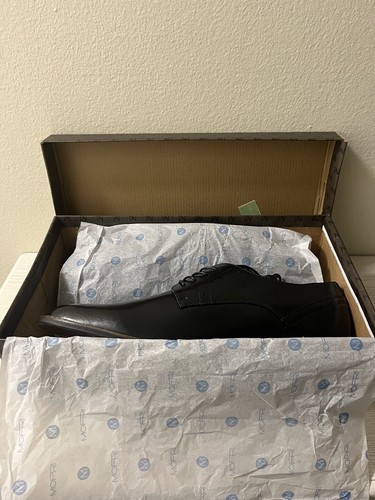 Mofri Men's Size US 14 Casual Dress Shoes Formal Oxford Black Leather w/ Box - Picture 4 of 4