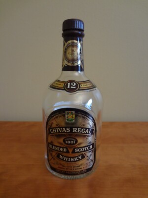 Chivas Regal Blended Scotch Whisky 12 Years Old 750ml EMPTY Bottle