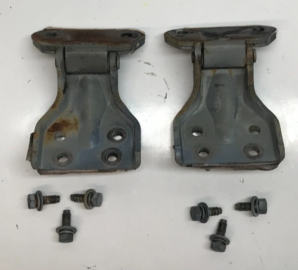 Nissan 300ZX Z31 1986-1988 bisagras de puerta lado derecho derecho azul herrajes OEM Foto 2 de 4