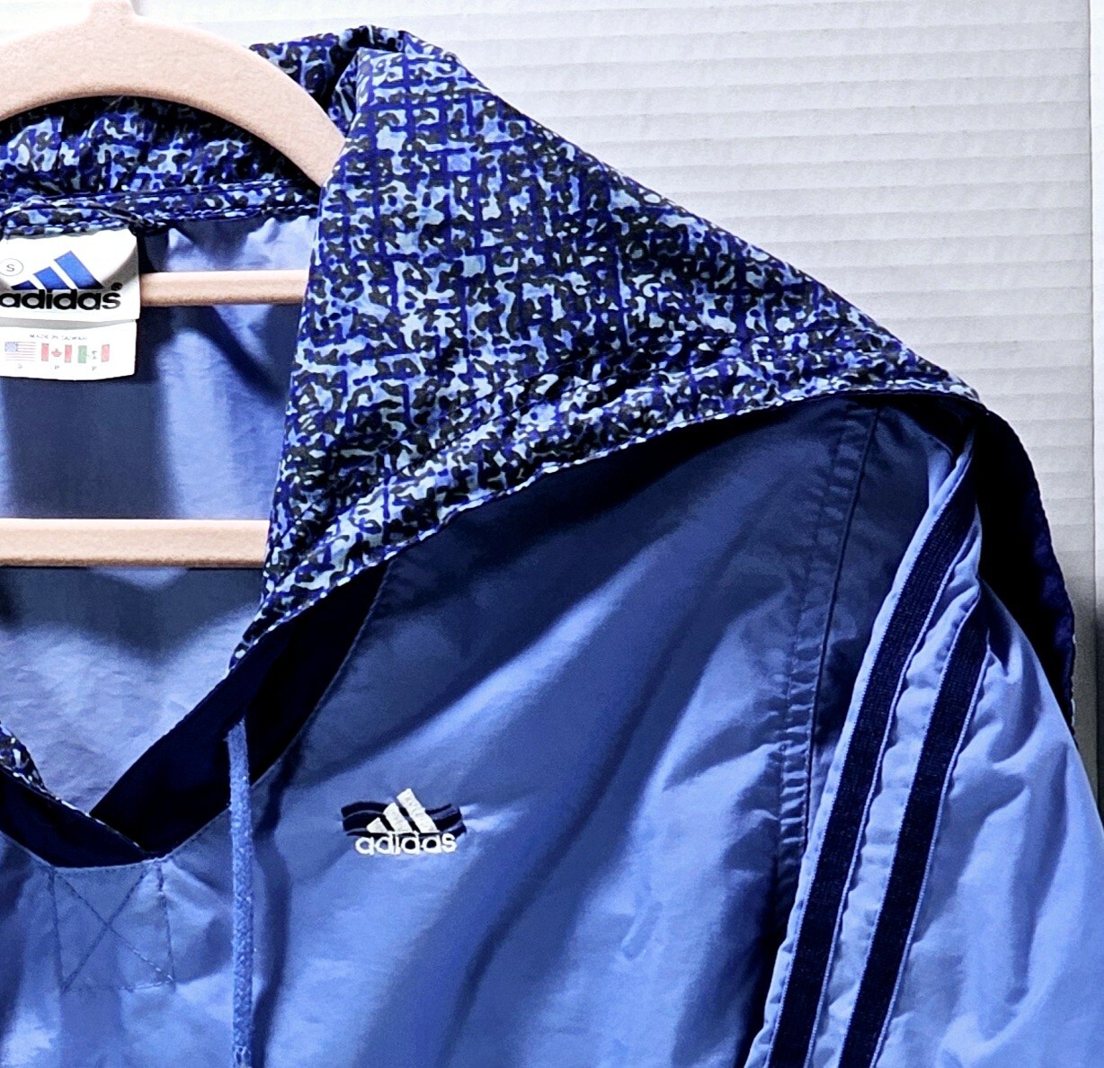Adidas Womens SMALL Pullover Jacket Windbreaker S… - image 5