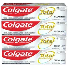 Colgate Total Clean Mint Toothpaste, 10 Benefits, 5.1 oz, Freshens Breath