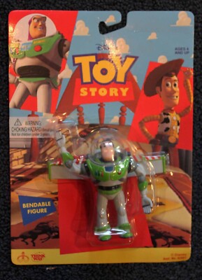 Toy Story Rare 1995 Thinkway BUZZ LIGHTYEAR Bendable Figure! | eBay