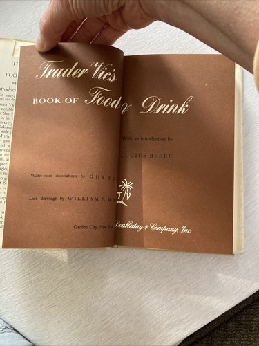 Trader Vic's Book of Food and Drink 1946 First Edition Illustrated W/Dust Jacket - Picture 11 of 18