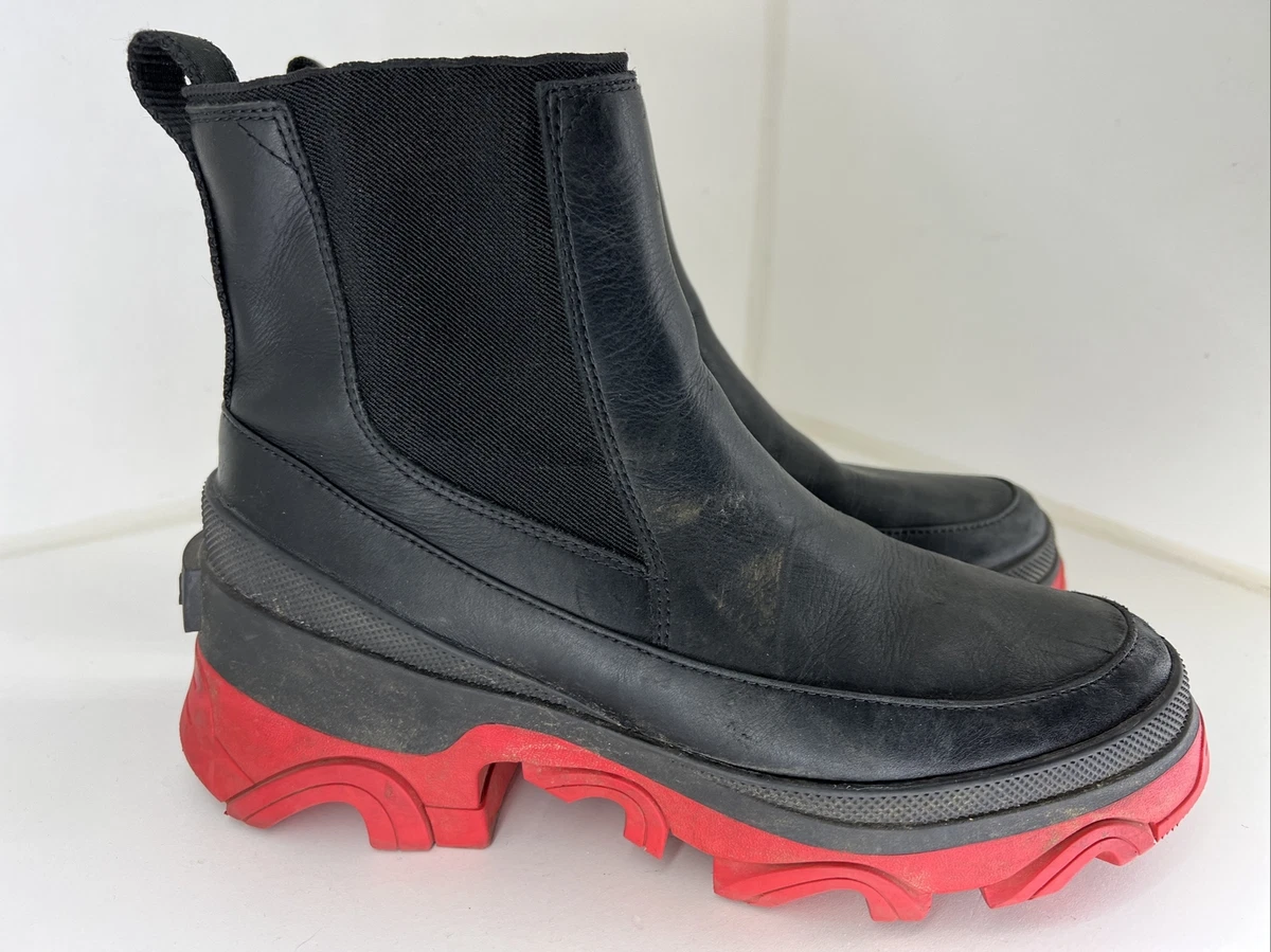 sorel red sole boots