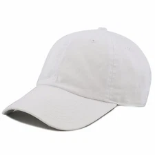 Baseball Cap  -The Hat Depot Dad Hat Adjustable Low Profile Washed Cotton Hat