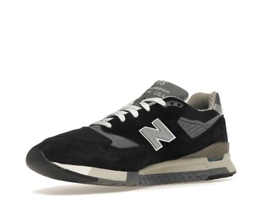 New Balance 998 NB Made In USA Black Silver Sneakers U998BL Mens 