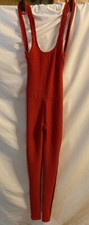 Women's Red 1 Pc. Jumpsuit Medium, Backless Polyester Spandex