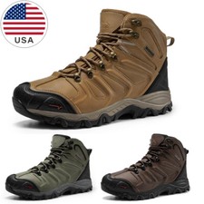 NORTIV 8 Men's Waterproof Hiking Boots Outdoor Lightweight Trekking Hiking Shoes
