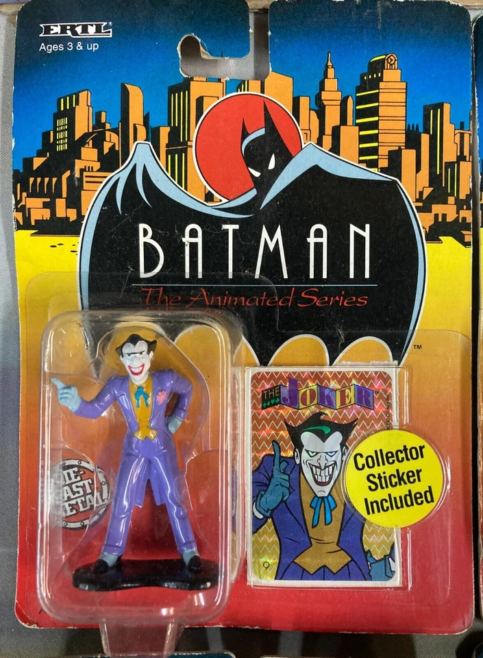 ERTL Diecast Figura de Acción Batman Serie Animada Lote de 4 Robin Joker Catwoman Foto 2 de 4