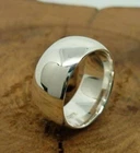 Silver Band Solid 925 Sterling Silver Heavy Pure Band& Statement Handmade Ring