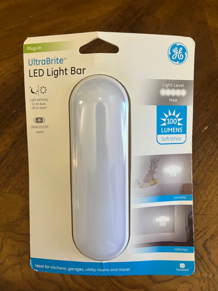 Barra de Luz LED Ultra Brillante, GE, Detección de Luz, 100 Lúmenes, Blanco Suave Foto 2 de 3