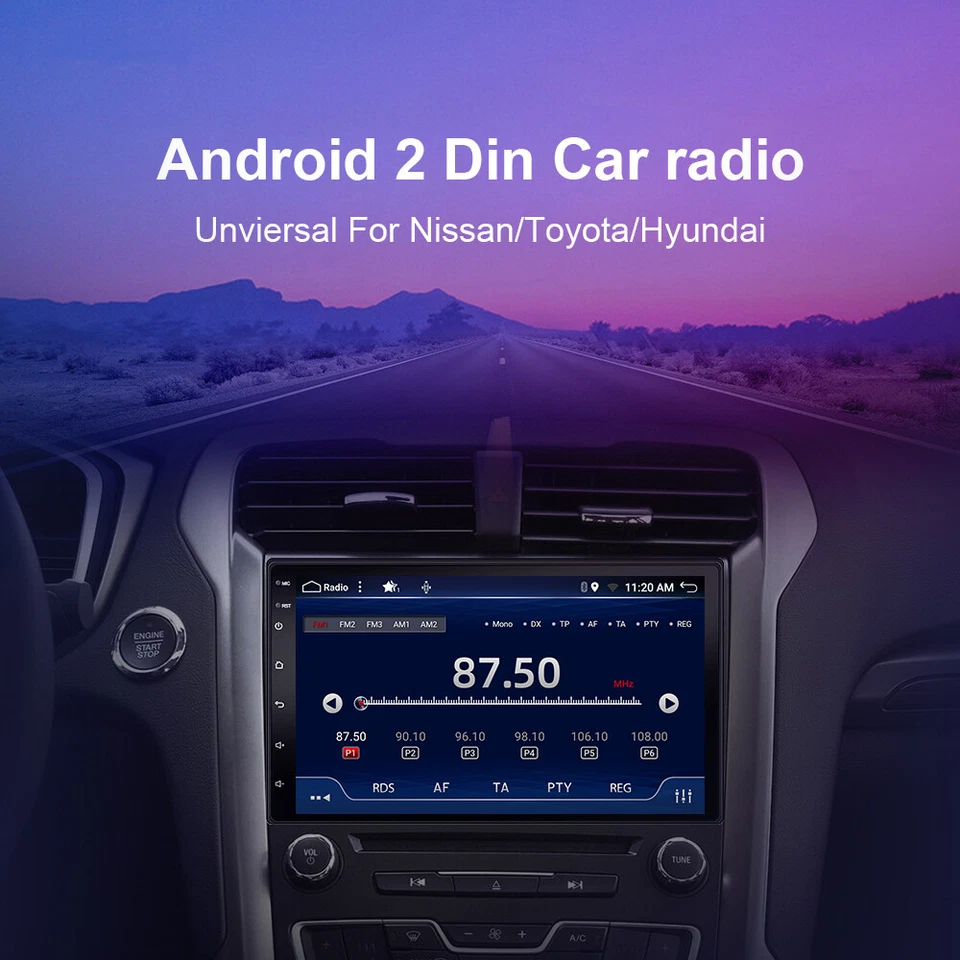 7" ANDROID 12.0 DOUBLE DIN CAR STEREO GPS NAVI HEAD UNIT WIFI DSP CARPLAY 4G+64G - image 4 of 4