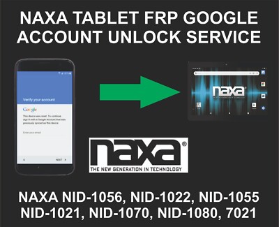 Naxa Tablet Unlock, Go, Naxa NID-1056, NID-1022, NID-1055, NID-1021, NID-1070