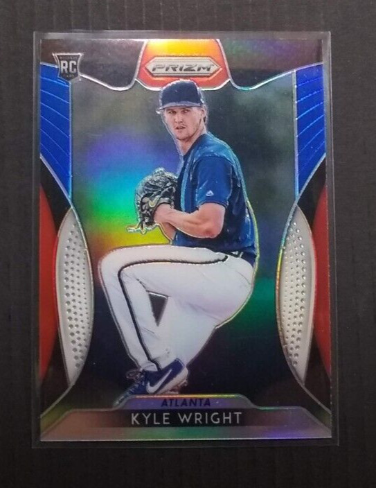 2019 Prizm Kyle Wright Red White Blue Prizm RC #50