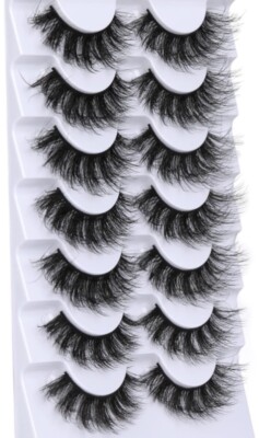 Fluffy Lashes Faux Mink Falsche Wimpern Dramatic 18mm Lashes Pack 7 Paar