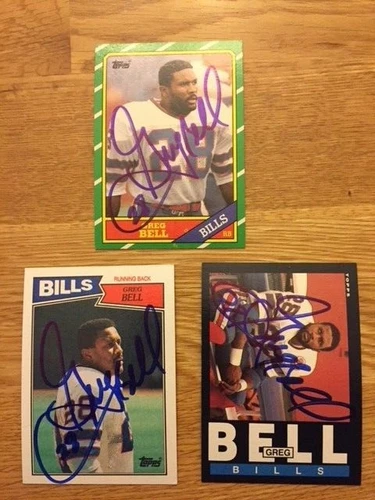 Buffalo Bills Greg Bell signed 1987 Topps card