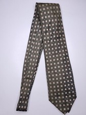 Claiborne Mens Formal Necktie 59"Lx3.75"W Green/Beige Neck Tie