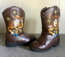 DISNEY TOY STORY LITTLE BOY'S WOODY BOOT BROWN SZ 6