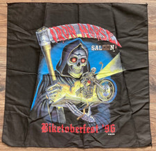 VTG BIKER IRON HORSE SALOON Bandana Scarf Handkerchief SKELETON BIKETOBERFEST 96