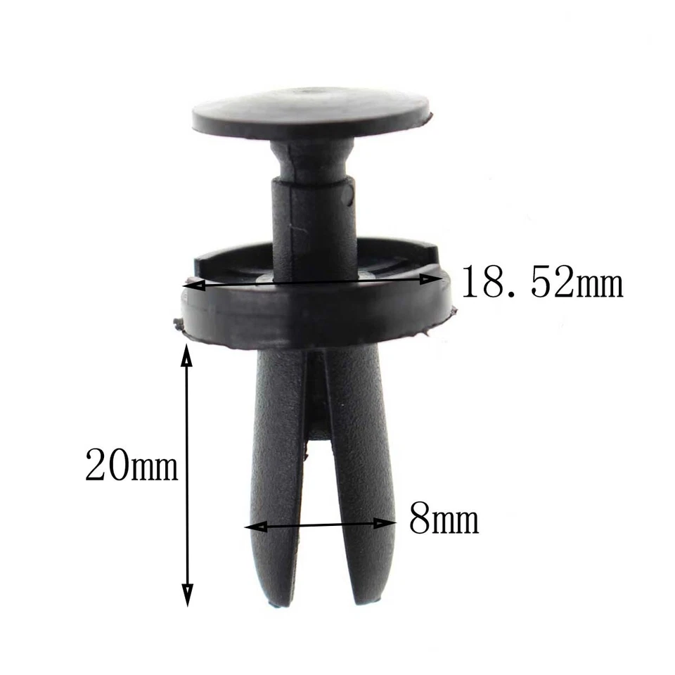 Clip de retención tipo empuje 50P para Dodge Attitude Challenger Charger Dart 2016-2018 Foto 2 de 4