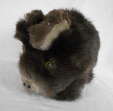 Wildschwein aus Kaninchenfell Handarbeit