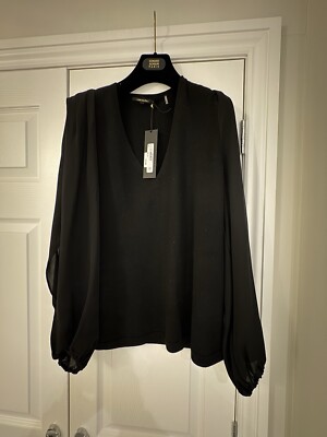 Fabelhafter schwarzer Kobi Halperin Pullover Gr. L (14)