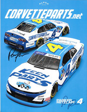 AUTORAPHED 2025 PARKER RETZLAFF #4 KEEN PARTS CORVETTE PARTS NASCAR POSTCARD