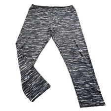 Cuddl Duds Double Plush Velour Leggings X-Large Sz Black Texture Print Pants