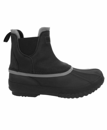 London Fog Men's Rye Duck Boots Black 