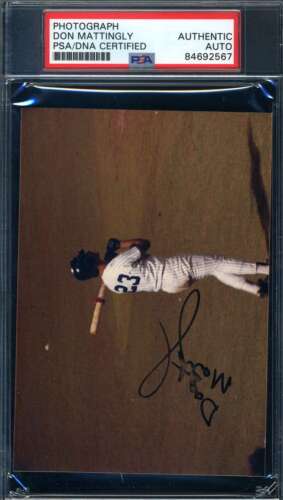 Don Mattingly PSA DNA Signed Original Photo New York Yankees Autograph