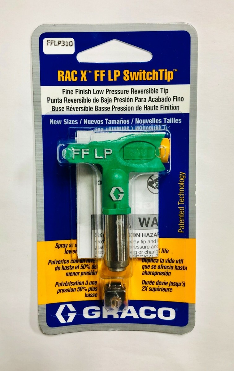 GRACO RAC X FFLP SwitchTip Fine Finish Low Pressure Spray Tip We